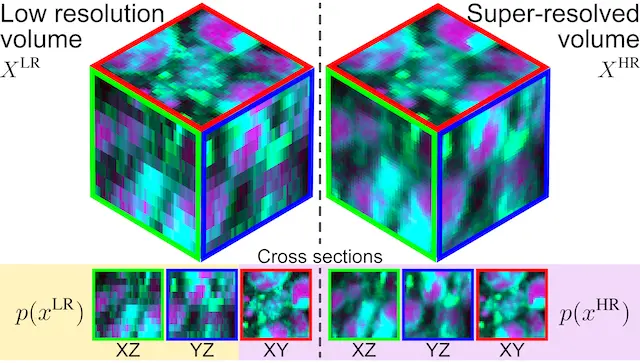 Figure from Super-resolution of biomedical volumes with 2D supervision